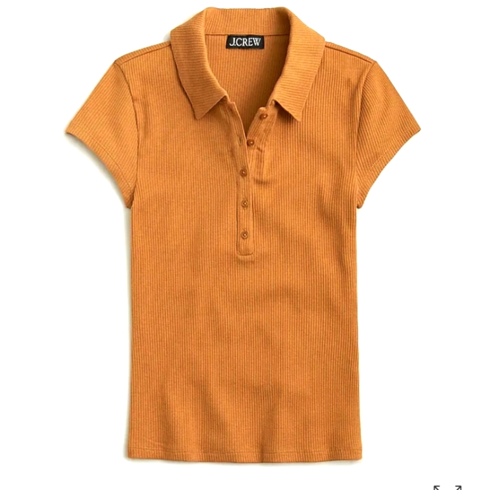 J Crew Vintage Rib Polo Shirt